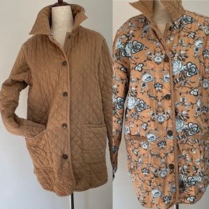 Denim & Co Reversible Quilted Barn Jacket